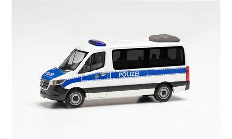 Ds Automodelle Modellbauvertrieb Herpa Mb Sprinter `18 Fd Polizei