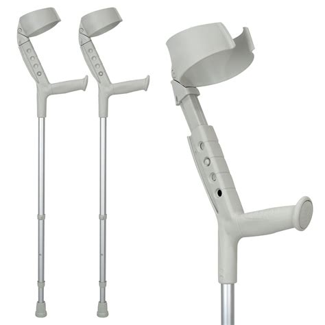 Ortonyx Adult Walking Forearm Crutches Closed Cuff Adjustable Arm