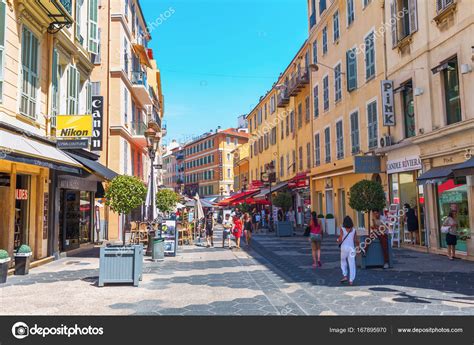 Shopping Street In Nice South France Stock Editorial Photo