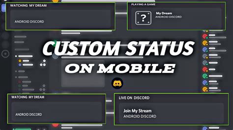 How To Set Custom Status On Mobile Discord Custom Playing Status On