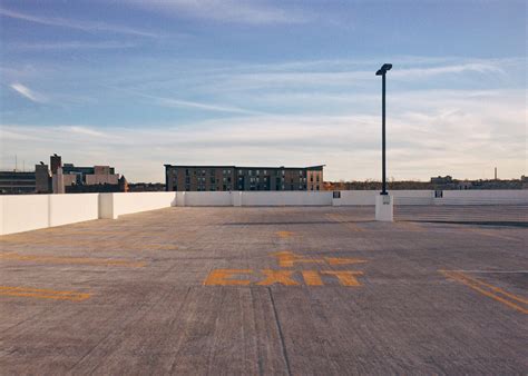 1920x1080 Wallpaper Grey And Orange Empty Parking Lot Peakpx