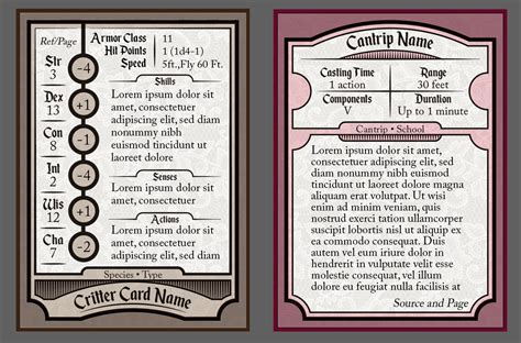 Dnd Spell Cards Printable