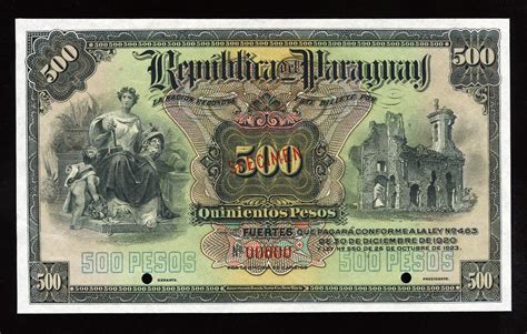 Argentine pesos to american dollars. Paraguay 500 Pesos banknote of 1923|World Banknotes ...
