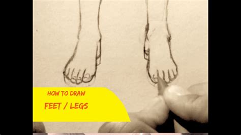 How To Draw Feet 3 Ways Simple Youtube