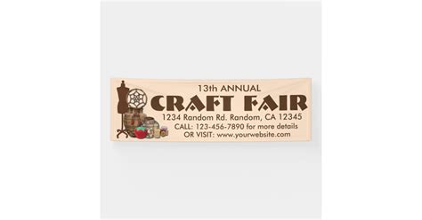 Customizable Craft Fair Banner Sign Zazzle