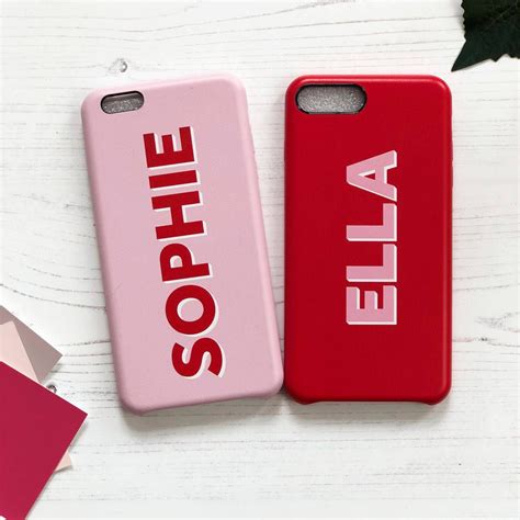 Personalised Dropshadow Leather Phone Case By Koko Blossom Phone Case