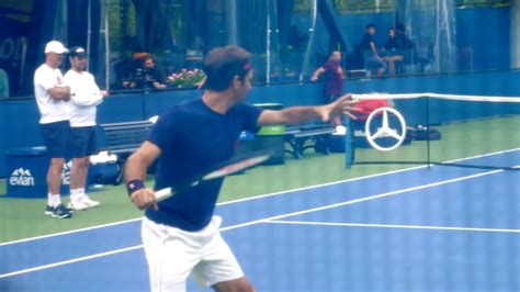 Slow motion videos of roger federer shot making in slow motion. Roger Federer Forehand Slow Motion Court Level View - ATP ...