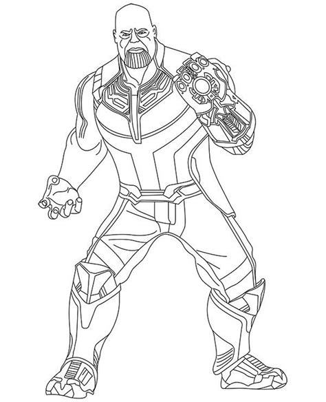 Printable Thanos Coloring Page Avengers Topcoloringpages Net My Xxx Hot Girl
