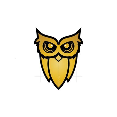 Owl Logo Golden Owl Logo Owl Logo Animal Logo Owl Vector