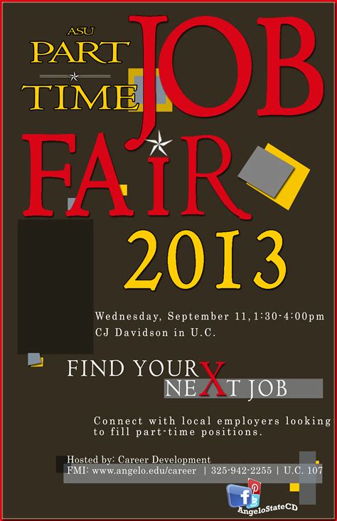 Part-Time Job Fair "September 2013" | Job fair, Career development