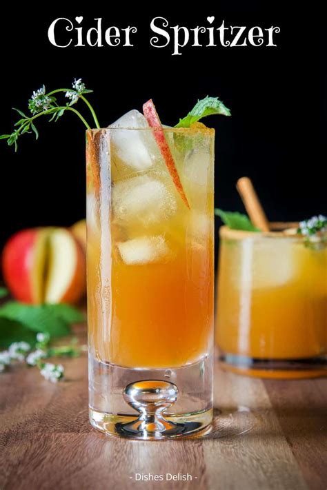 Apple Cider Spritzer Cocktail Dishes Delish