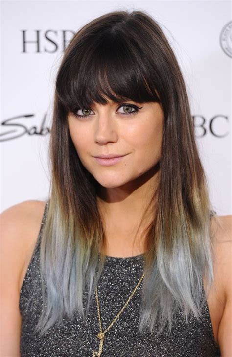 Balayage Grey Dip Dye On Black Hair 12 Cute Hairstyle Ideas For Medium Length Hair Brightside