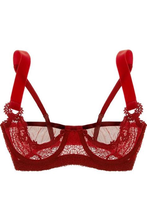 Red Lace Lingerie Red Lace Bra Lacy Bra Lingerie Fine Gorgeous Lingerie Red Bra Sheer Bra