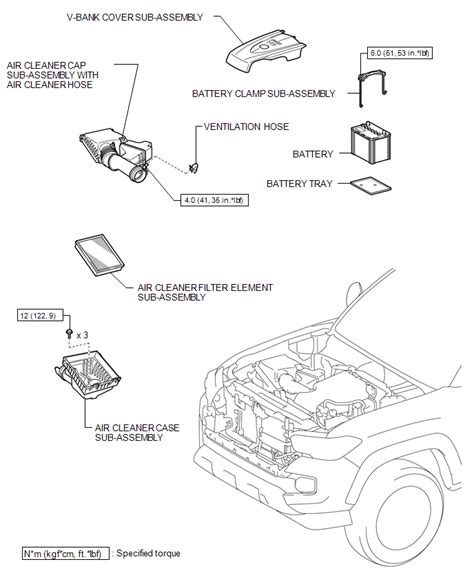 Toyota Tacoma 2015 2018 Service Manual Components Engine Assembly