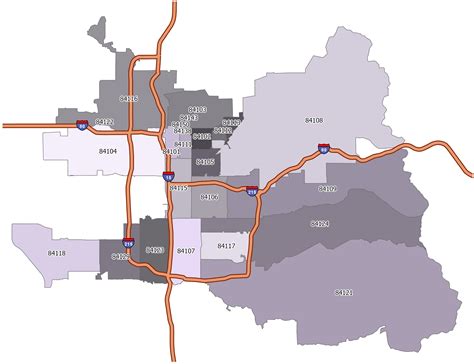 Salt Lake City Zip Code Map Gis Geography