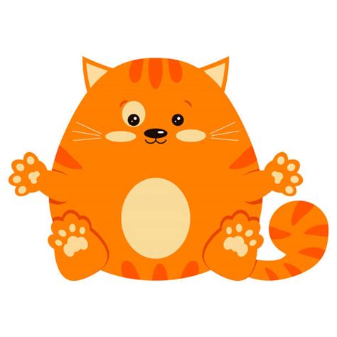 Overweight Cartoon Clipart Cats