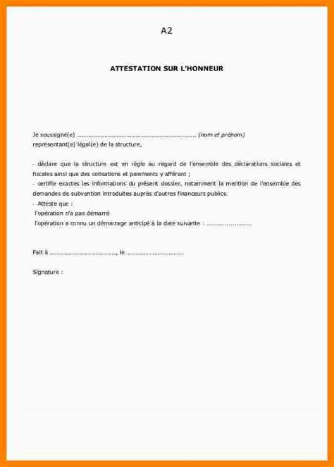 Attestation Sur L Honneur Modele Gratuit Modele De Lettre Type The Hot Sex Picture