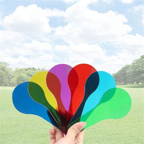 4 Pcs Color Paddles Resin Color Filter Sheets Color Recognition Toy