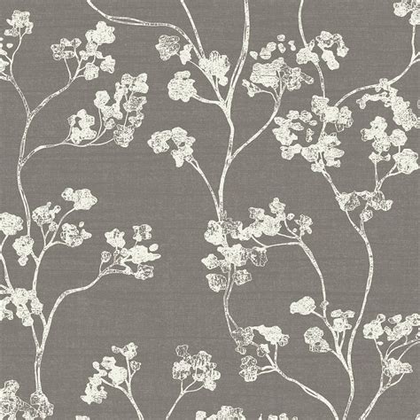 Free shipping over $100 · free shipping over $100+ Kew Floral Wallpaper - Grey | Ian Mankin