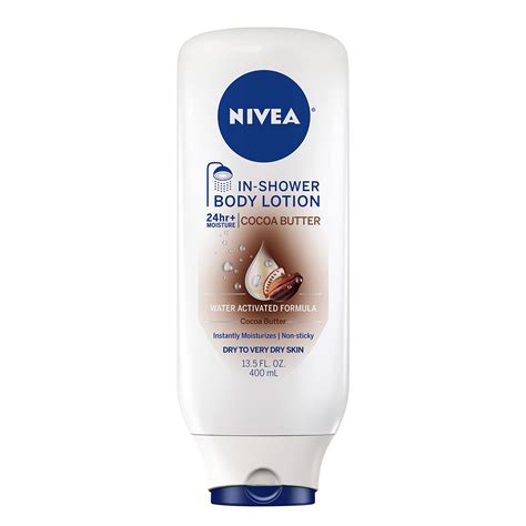 Buy Niveacocoa Butter In Shower Lotion Body Lotion For Dry Skin 135 Fl Oz Bottle Online At