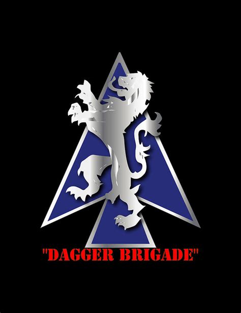 Army 2nd Bde Combat Tm Dagger Brigade 1st Id V1 Digital Art By
