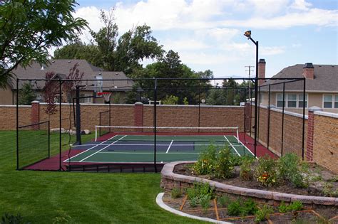 The cost of your backyard tennis court will be affected most by the surface material you select. Residential Tennis - Backyard Tennis Courts - SportProsUSA