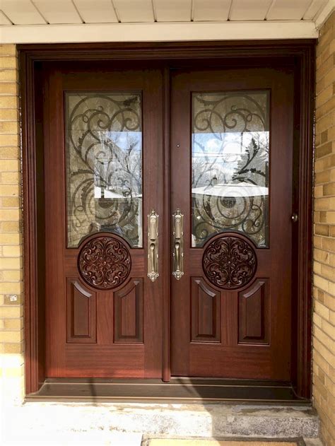 Wood Double Front Entry Doors Design Features Advantages And