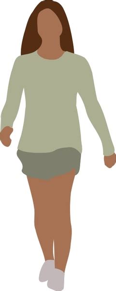 Faceless Woman Walking Free Vector In Open Office Drawing Svg Svg Vector Illustration