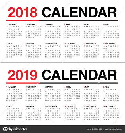 We did not find results for: Year 2018 2019 calendar vector — Stock Vector ...