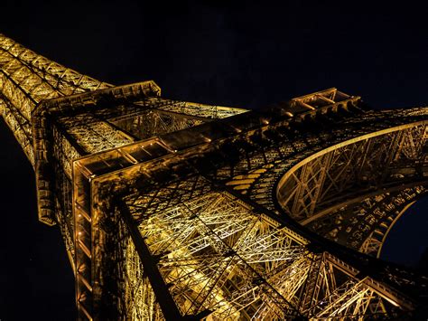 Wallpaper Paris France Tower Night Dark Lumix Lights Landmark
