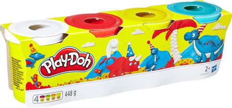 Play Doh B6510 Pack 4 Botes Hasbro B5517 Colormodelo Surtido