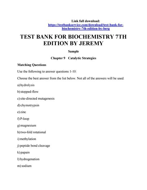 Stryer Biochemistry 7th Edition Solutions Manual - nwentrancement