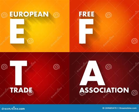 Efta European Free Trade Association Regional Trade Organization And Free Trade Area