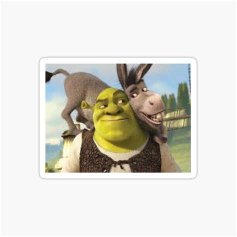Donkey Shrek Stickers Redbubble