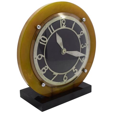 S Lackner Bakelite Neon Glo Clock With Frosted Glass Nude At Stdibs