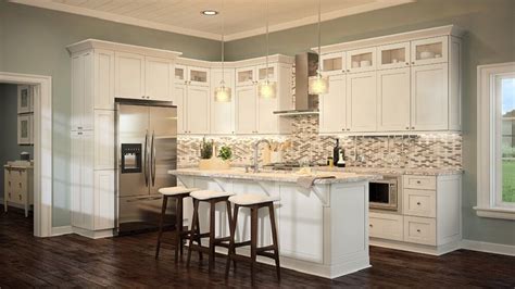 Browse pictures of 73 gorgeous kitchens for cabinet ideas. Shaker Antique White Kitchen Cabinets Photo Gallery ...