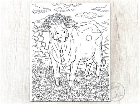 coloring page printable coloring page adult coloring etsy