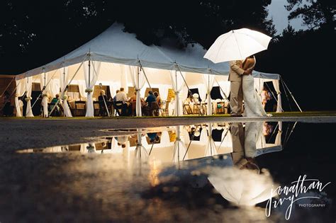 They typically take place in the back yard of the family or a friend which makes the whole event so much more intimate and the rain it added a bit of a flair to the schedule but it helped make the photos unbelievable!!! Tented Outdoor Rainy Day wedding - The Garner Wedding ...