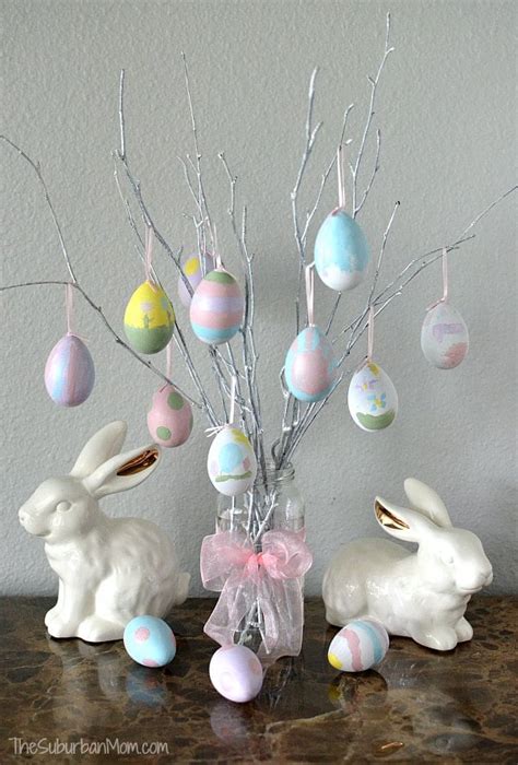 How To Make Easter Egg Tree Decoration The Suburban Mom