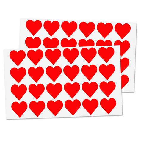 Red Heart Stickers Townstix