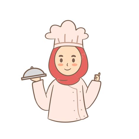 Gambar Chef Muslim Yang Manis Muslim Koki Jilbab Png Transparan