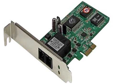 Network interface card or simply network card is simply used to connect different types of devices into the network generally to access the internet or intranet. StarTech.com PCI Express (PCIe) Gigabit Ethernet Multimode SC Fiber Network Card Adapter NIC ...