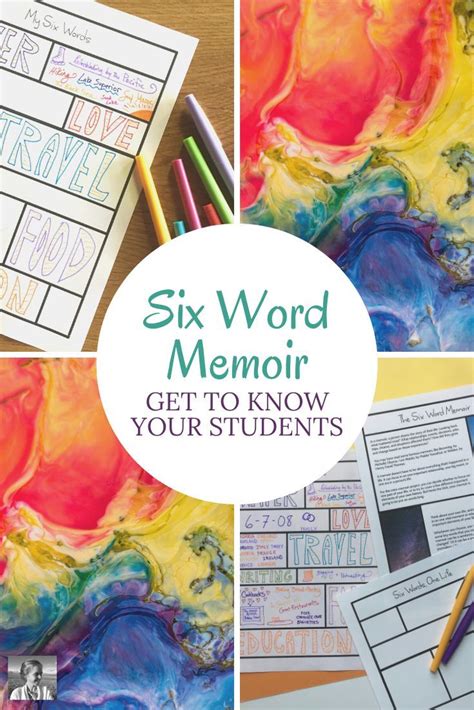 Six Word Memoir Perfect For The First Week Of School Or An Identity