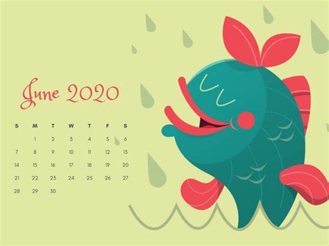 June 2020 Calendar Hd Wallpapers
