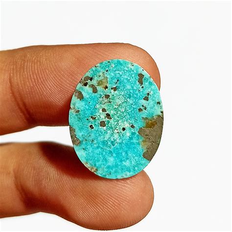 Blue Color Persian Turquoise Cabochon Oval Shape Turquoise Etsy