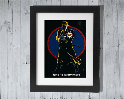 dick tracy movie poster vintage print advertisement ad etsy