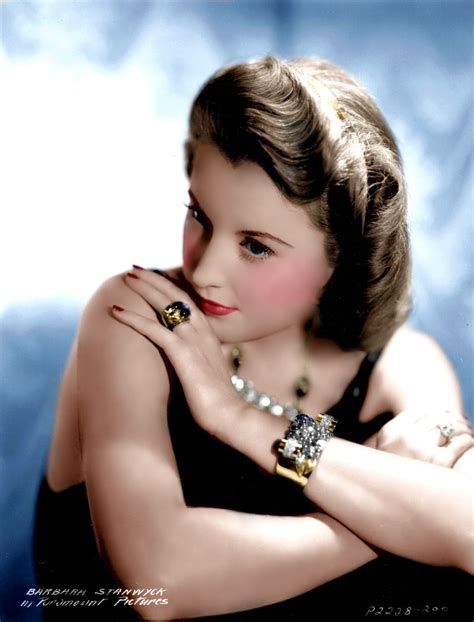 Barbara Stanwyck Color By Brendajm Barbara Stanwyck Classic Movie