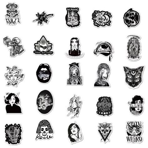 Gothic Stickers Randomized 10 Pack Etsy