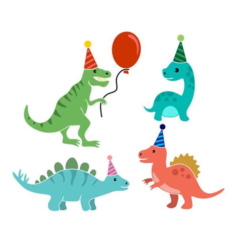 Dinosaur Birthday Party Cuttable Design Svg Png Dxf And Eps Etsy