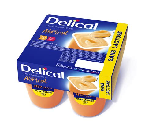 Maybe you would like to learn more about one of these? VIDAL - DELICAL CREME DESSERT SANS LACTOSE nutriment abricot
